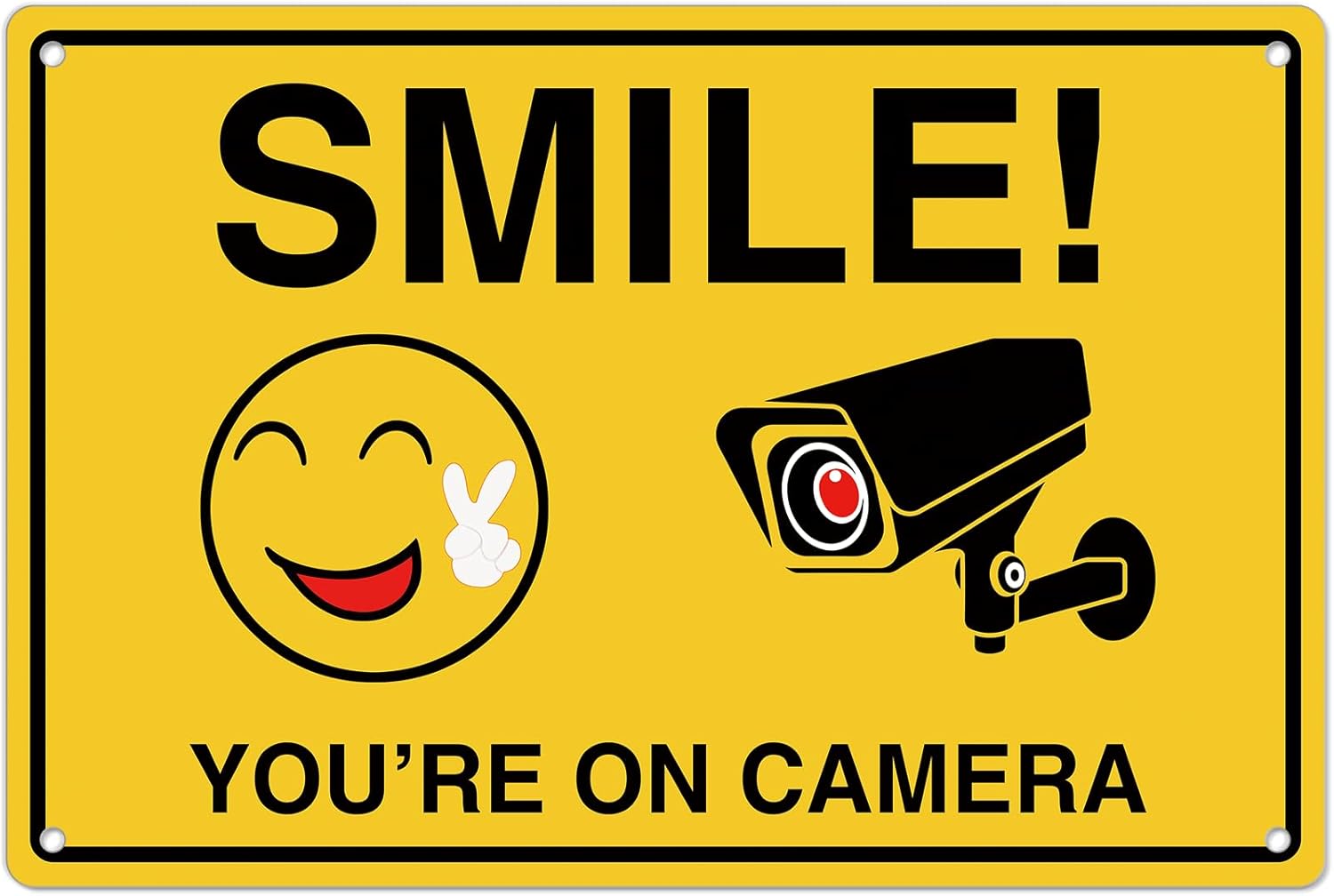 Home Security Monitor - Smile Youre On Camera Signs ;
