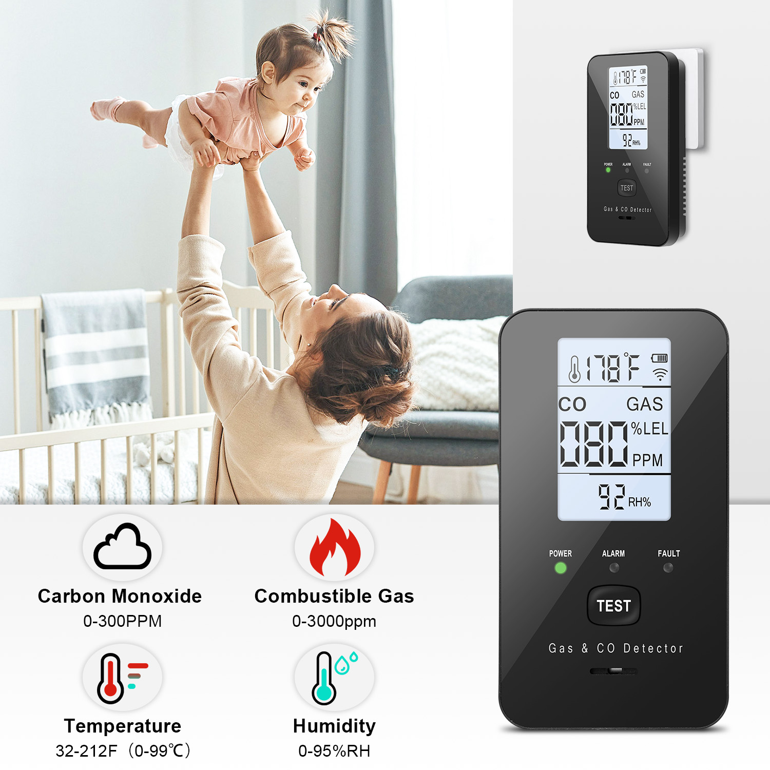 Combination Natural Gas Detect - Home Security Gadgets review and price