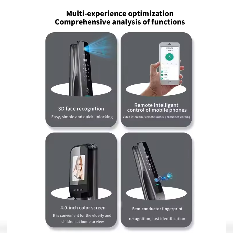 HX5 Smart Door Lock 3D Face Re - Home Security Door Lock review and price