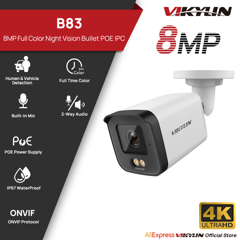 VIKYLIN 8MP HD IP Security Cam - Home Security Service review and price