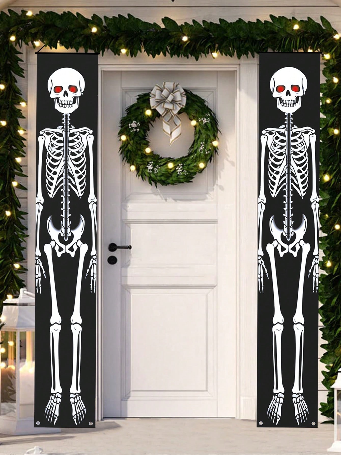 2Pcs Halloween Scary Red Eye S - Home Security Yard Sign review and price
