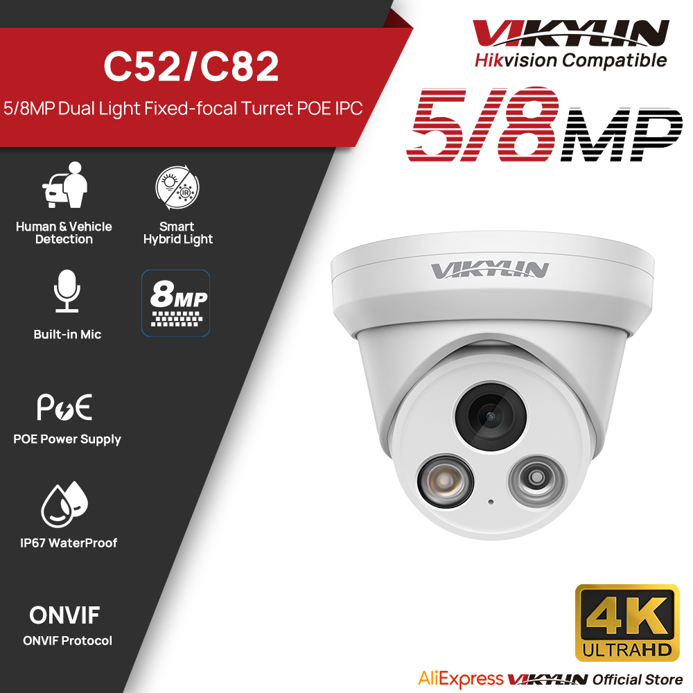 VIKYLIN 5/8MP 4K IP Camera Dua - Home Security Service review and price