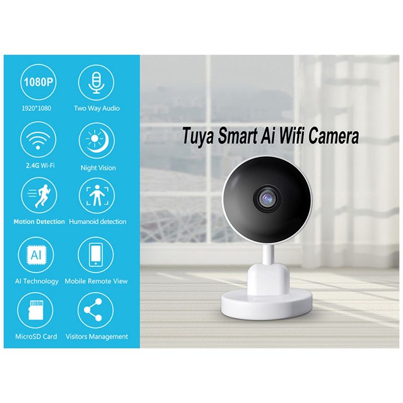 Essential Indoor Wifi Tuya Cam - Home Security Monitor review and price