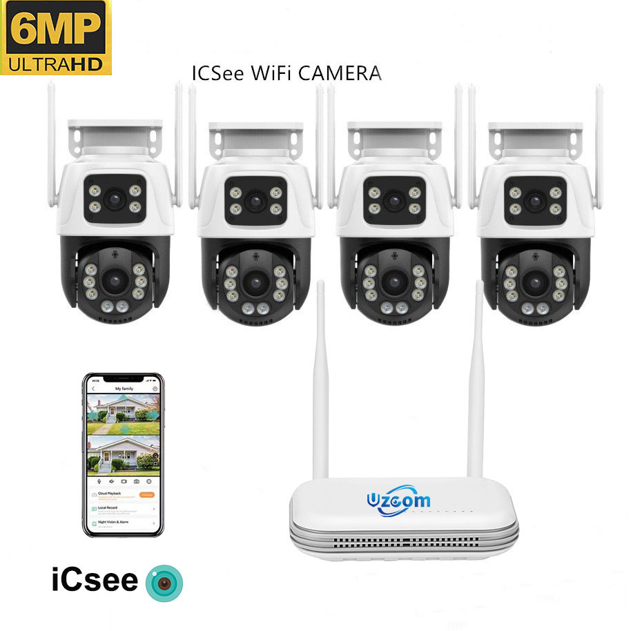8CH 6MP Outdoor IP Camera Wifi - Home Security Video Systems review and price