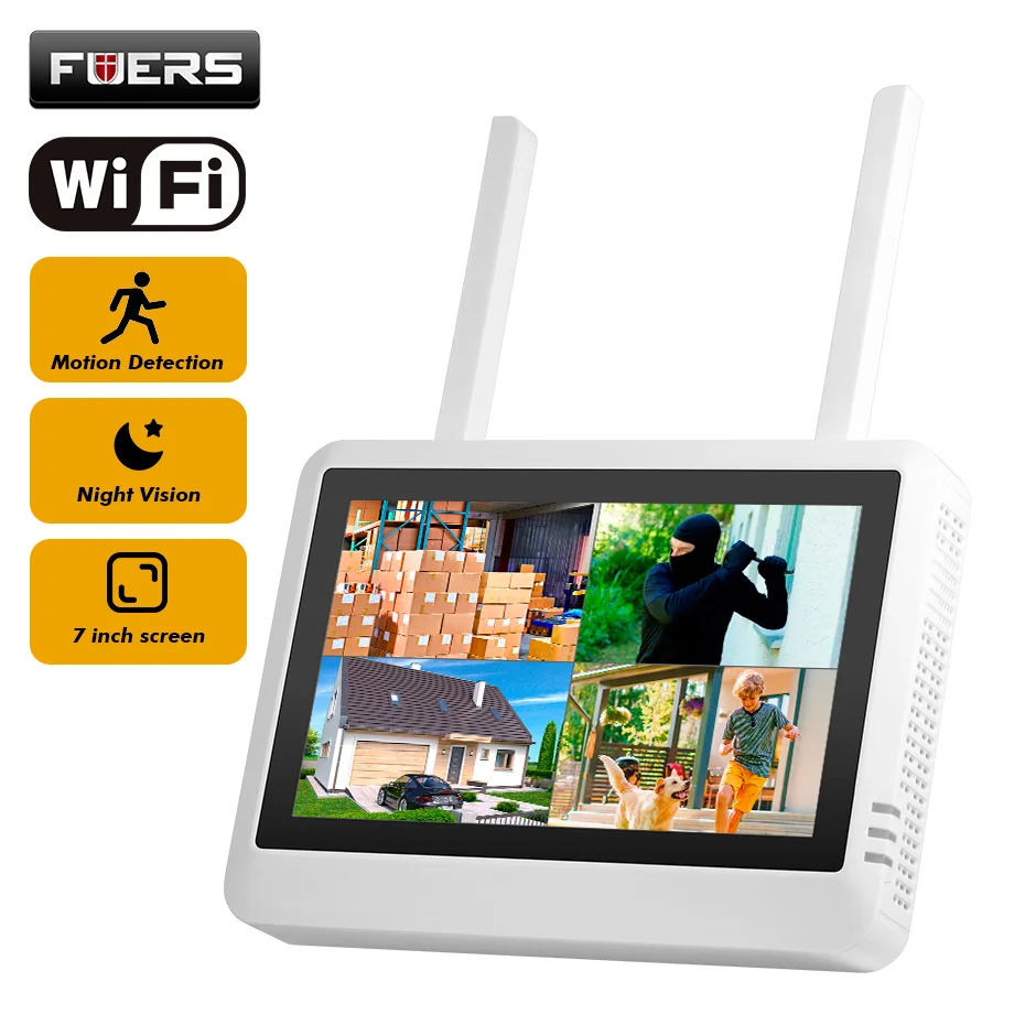FUERS 8CH Wireless NVR Securit - Home Security Video Systems review and price