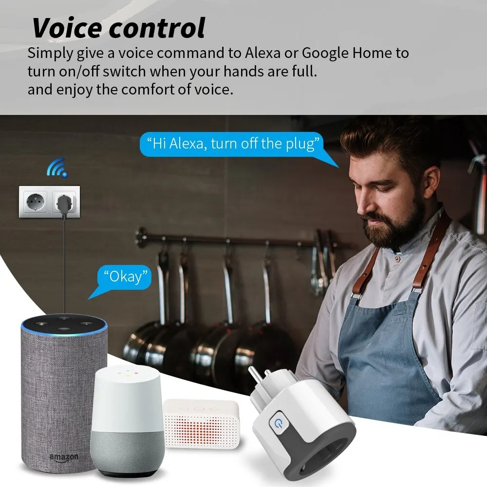WiFi EU Smart Socket Plug Work - Home Security Alexa review and price