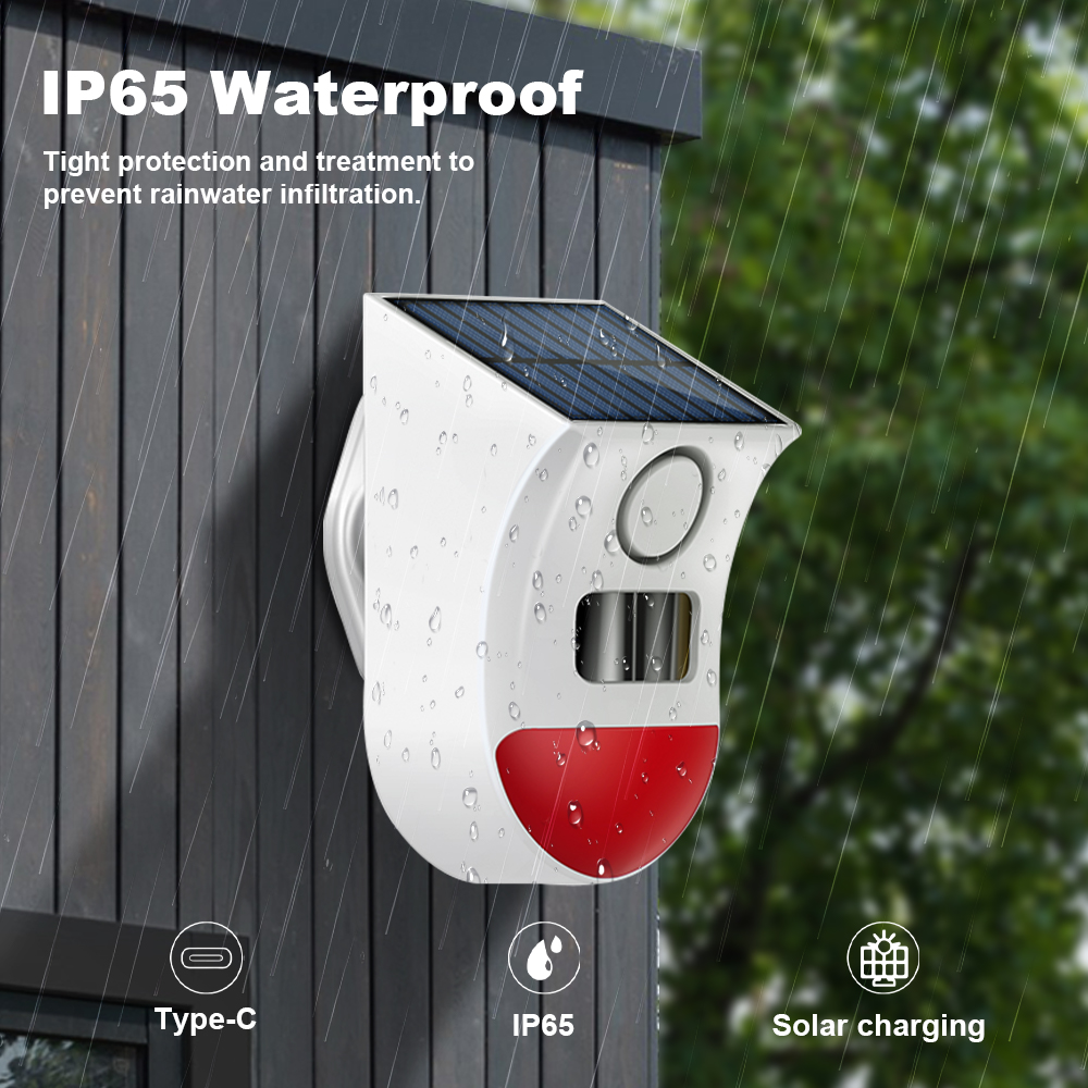 Tuya Zigbee Solar Siren Alarm  - Home Security Equipment review and price