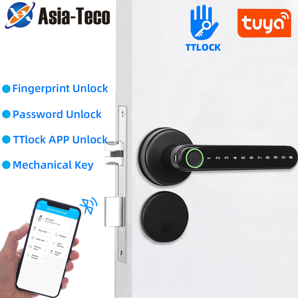 TTLock Smart Bluetooth Fingerp - Home Security Door Lock review and price