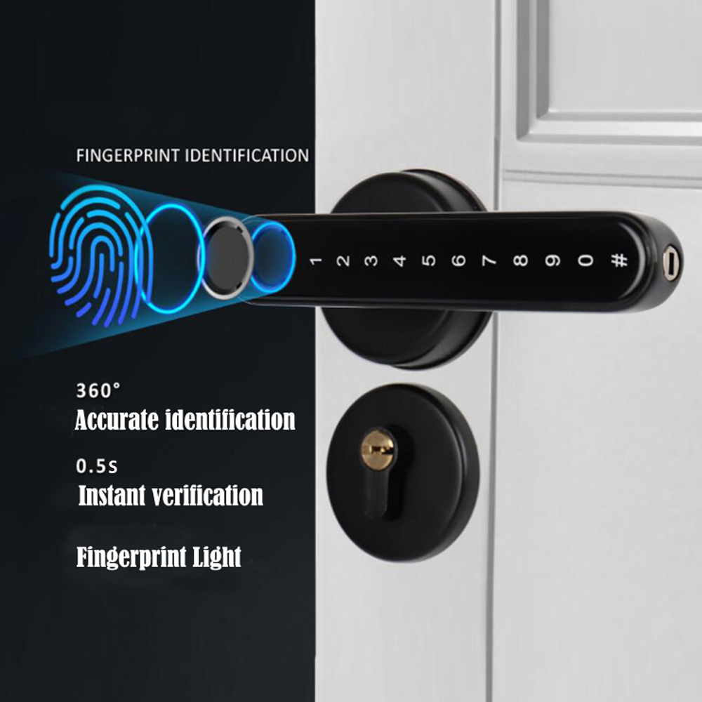 TTLock Smart Bluetooth Fingerp - Home Security Door Lock review and price