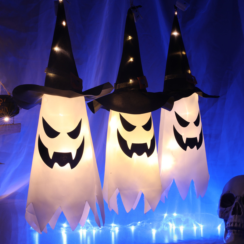 Halloween Glowing Witch Hat La - Home Security Yard Sign review and price