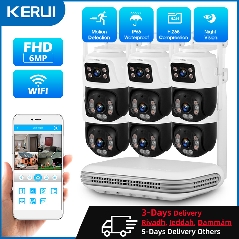 KERUI Waterproof 6MP HD Wirele - Home Security Video Systems review and price