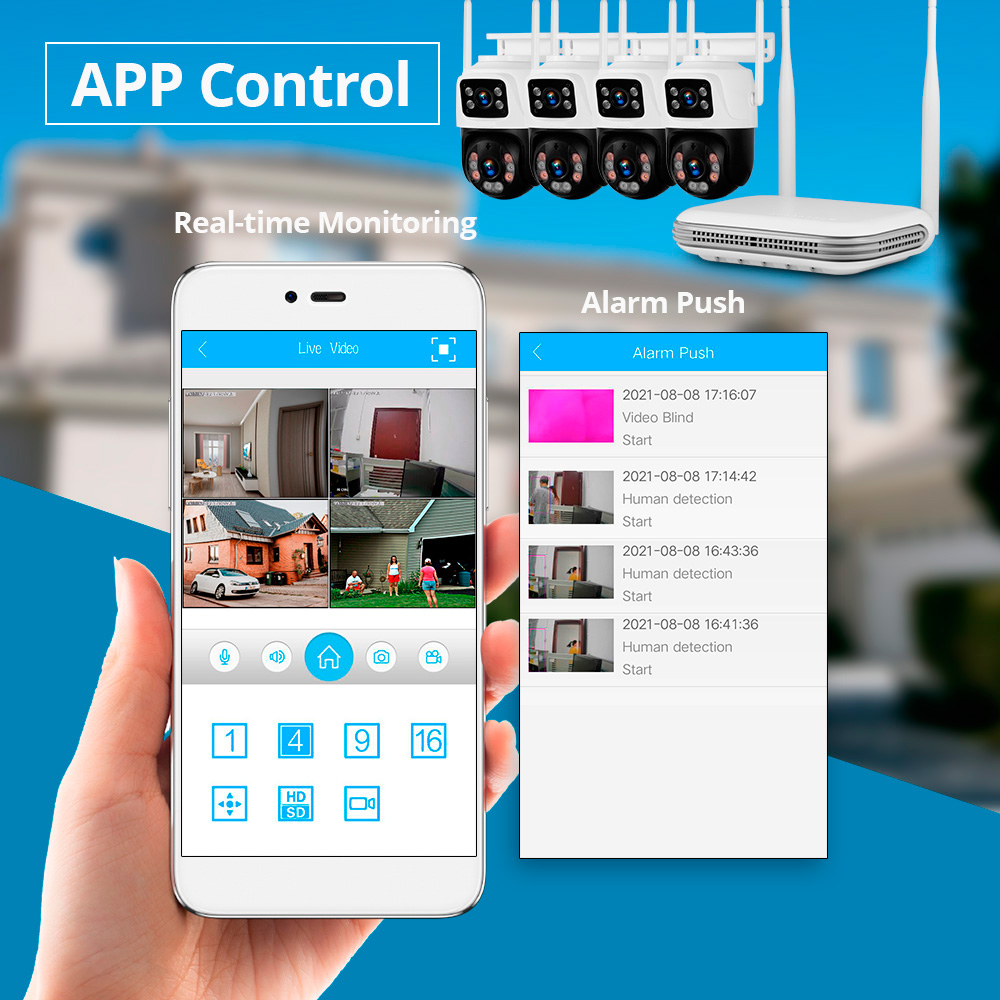 KERUI Waterproof 6MP HD Wirele - Home Security Video Systems review and price