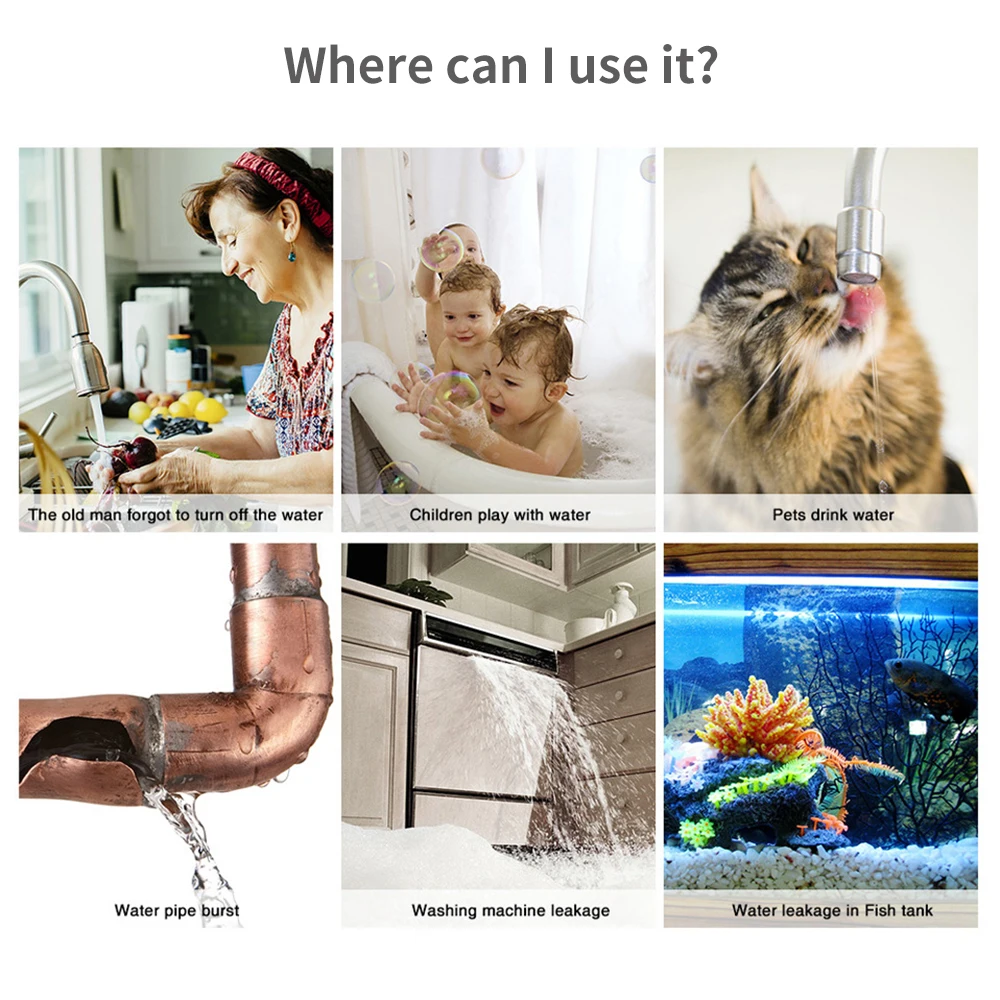 Tuya WiFi Zigbee Water Sensor  - Home Security Equipment review and price