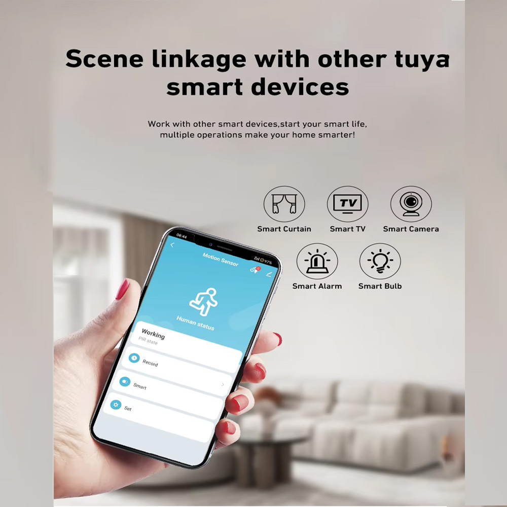 Smart PIR Motion Sensor WiFi Z - Home Security Alexa review and price