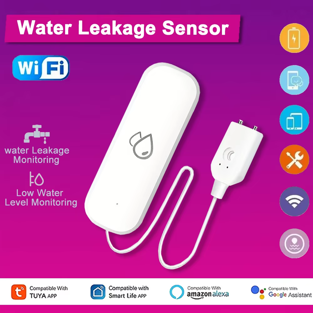 Tuya WiFi Water Leakage Alarm  - Home Security Alexa review and price