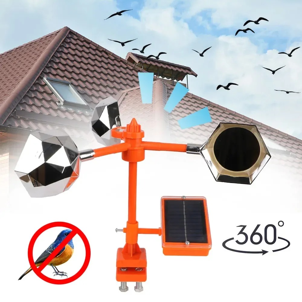 Solar Wind Powered 360° Bird R - Home Security Yard Sign review and price