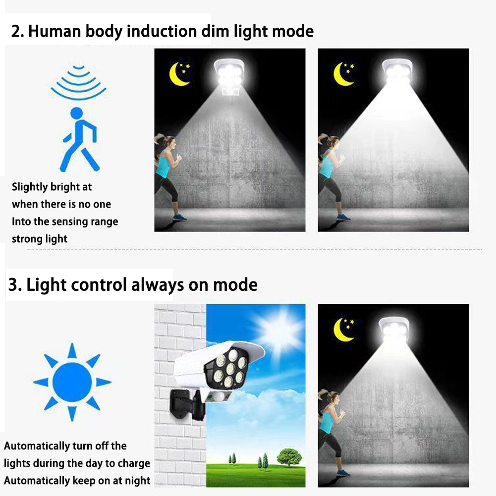 3 Modes Outdoor Motion Sensor  - Fake Camera Dummy review and price