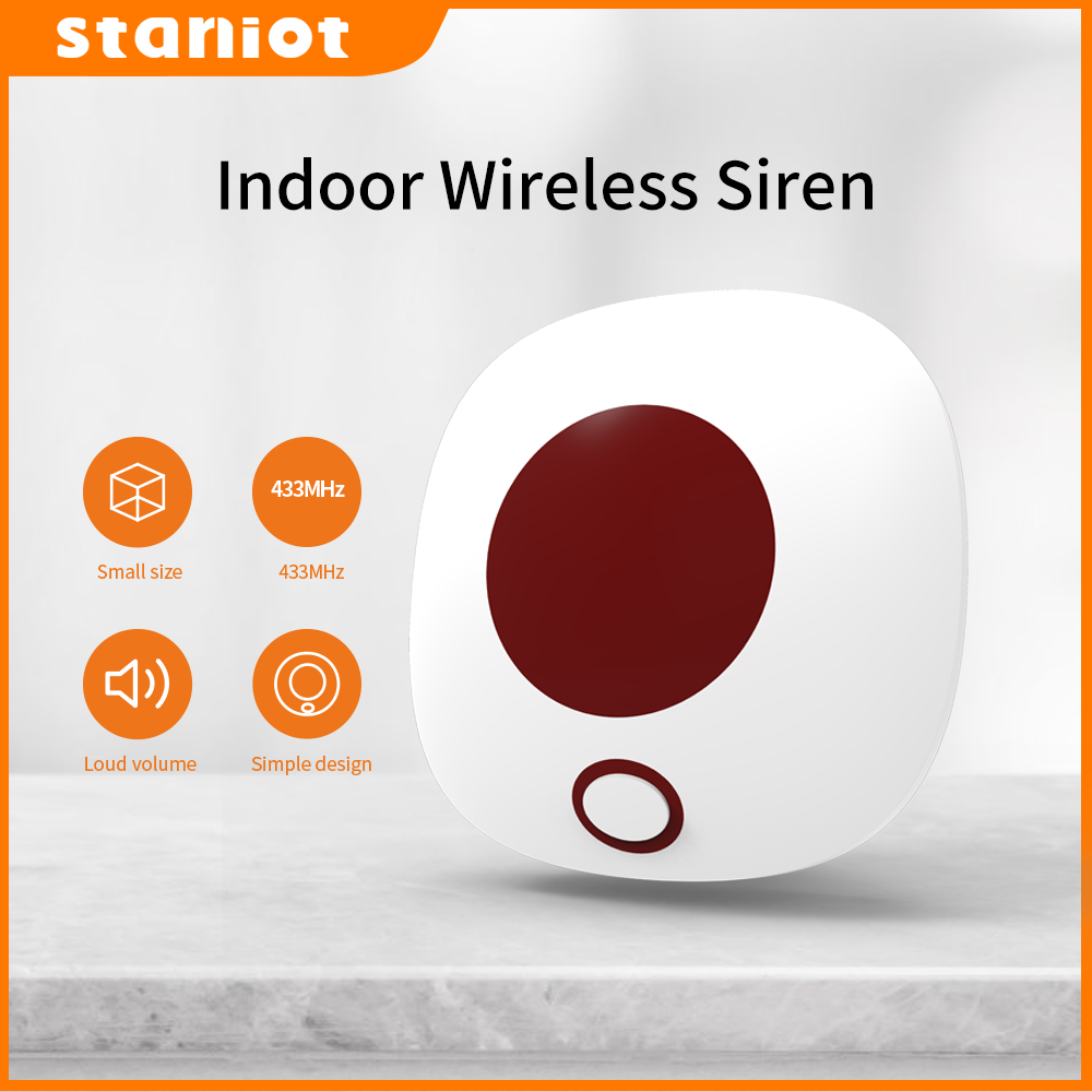 Staniot Indoor Wireless Siren  - Home Security Equipment review and price