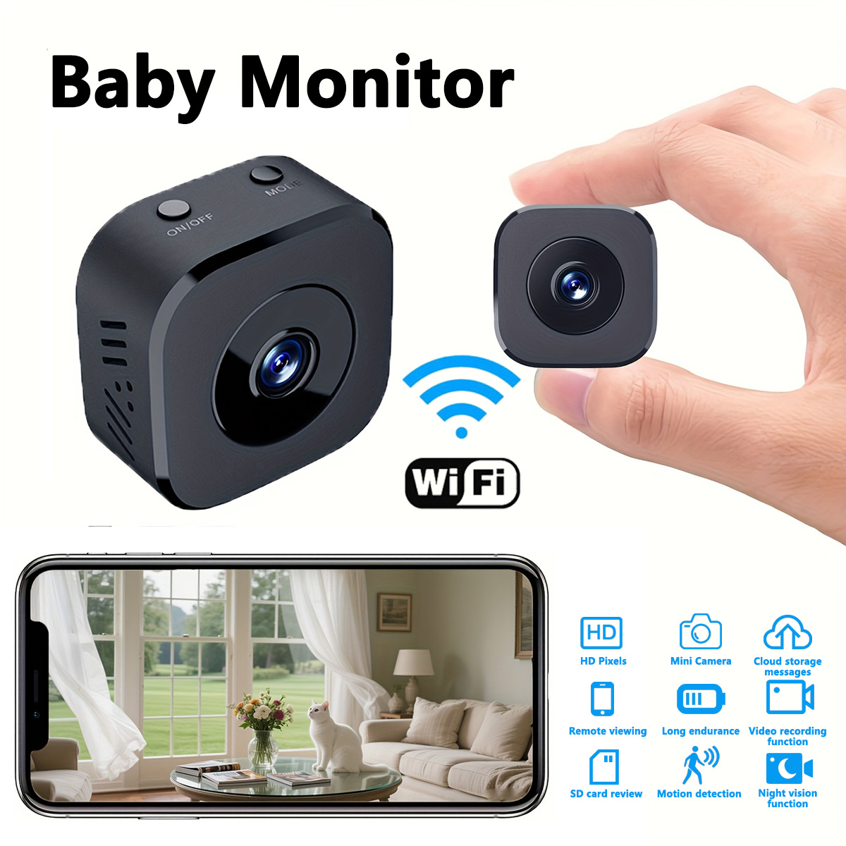 1080P HD Mini WiFi Camera Indo - Home Security Monitor review and price