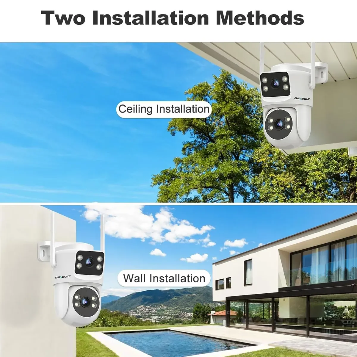 GENBOLT PTZ WiFi Security Came - Home Security Video Systems review and price