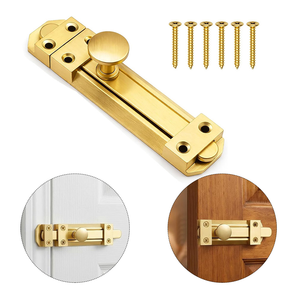 5 Inch Solid Brass Sliding Doo - Home Security Door Lock review and price