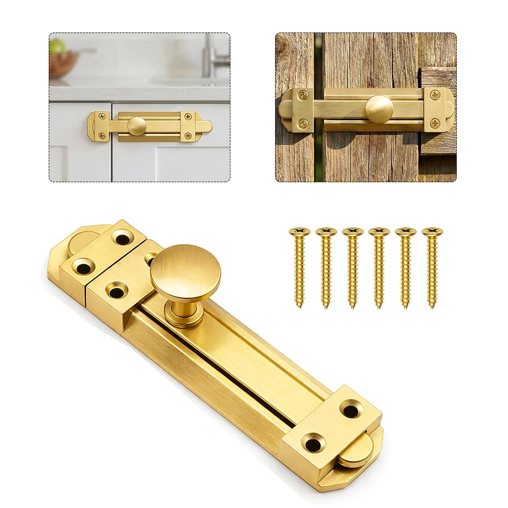 5 Inch Solid Brass Sliding Doo - Home Security Door Lock review and price