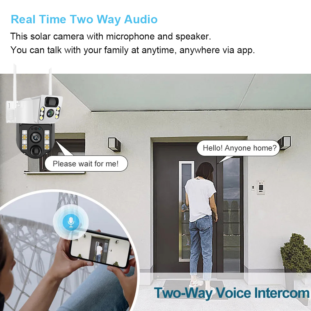 WiFi/4G Solar Camera IP CCTV S - Home Security Diy review and price