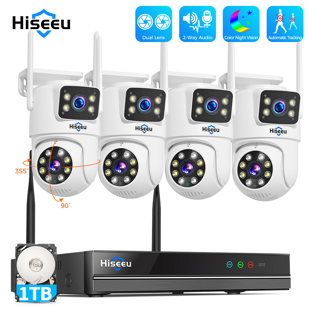 Hiseeu 6MP WiFi Dual Lens Came - Home Security Video Systems review and price