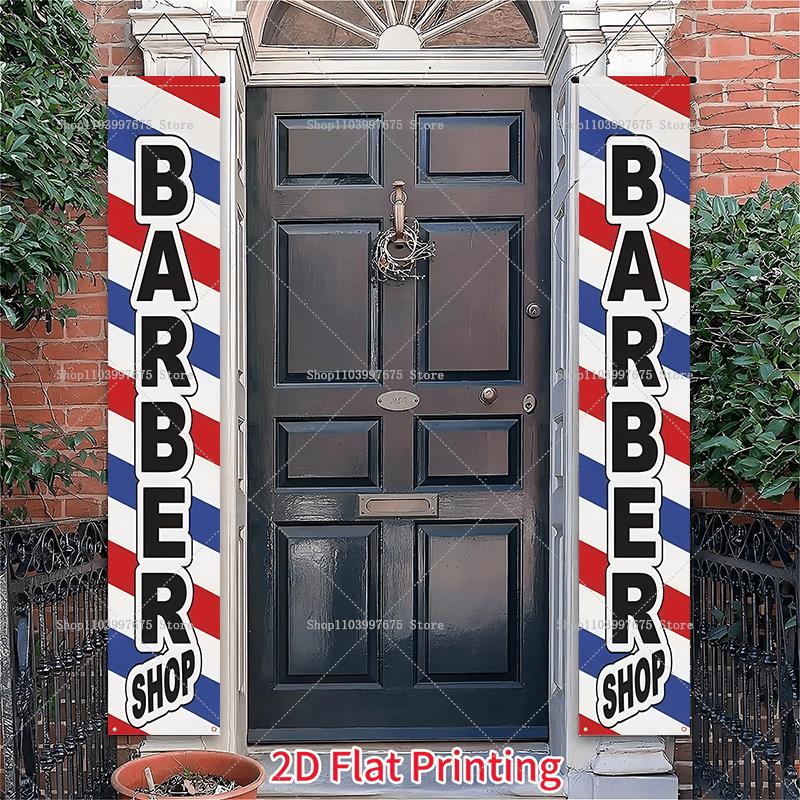 2D Barber Shop Text Logo Door  - Home Security Yard Sign review and price