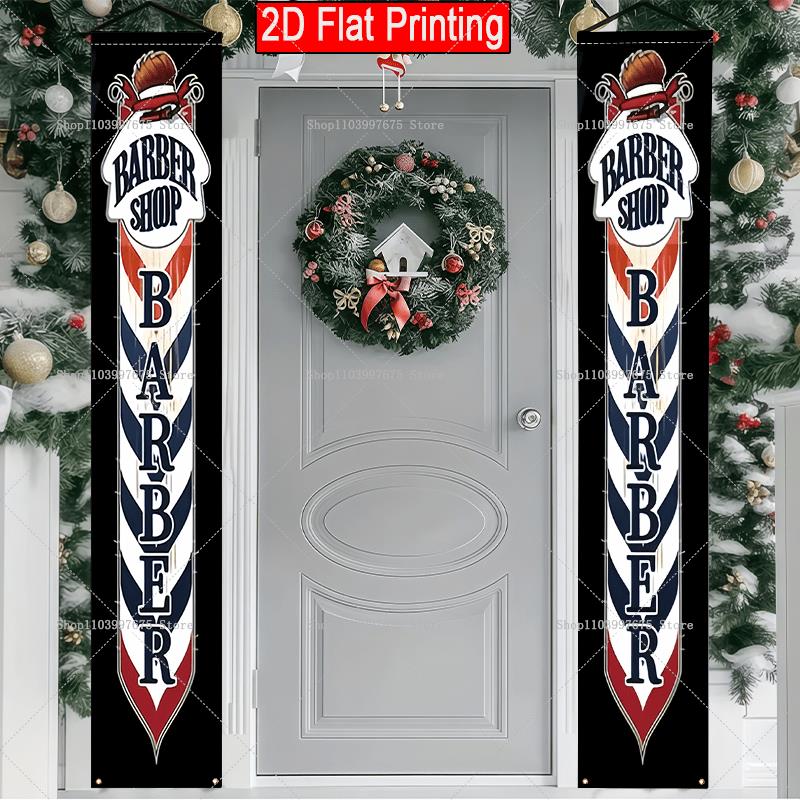 2D Barber Shop Text Logo Door  - Home Security Yard Sign review and price