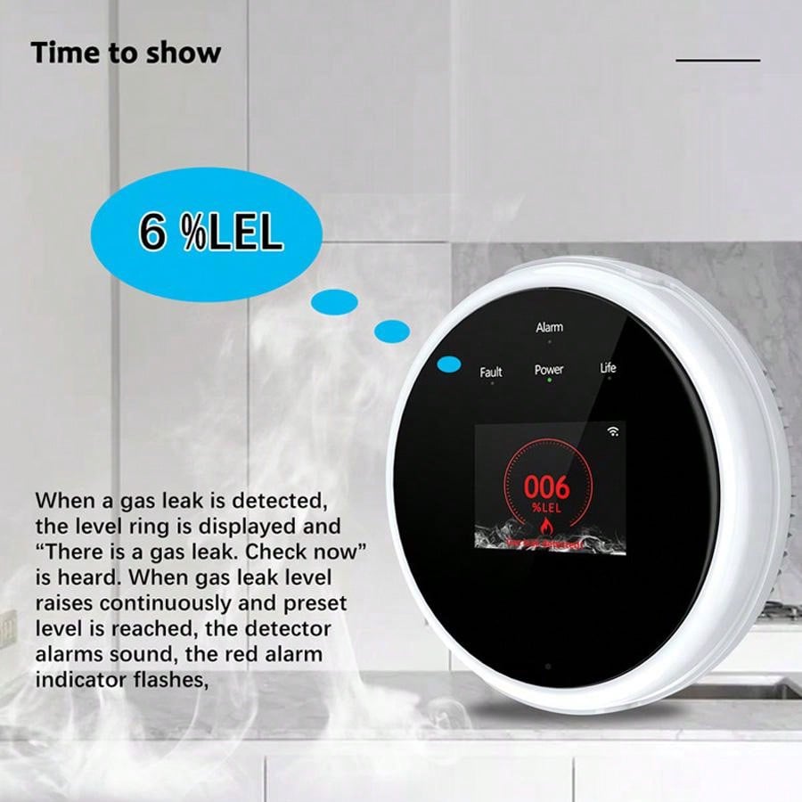 2.4G WiFi Gas Alarm Sensor Com - Home Security Equipment review and price