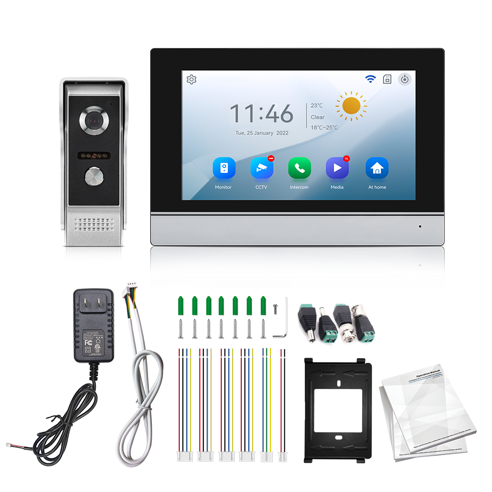 7Inch IPS Screen 2MP  Tuya Rem - Home Security Diy review and price