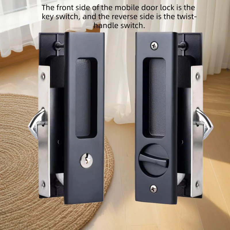 Heavy-Duty Black Sliding Door  - Home Security Door Lock review and price