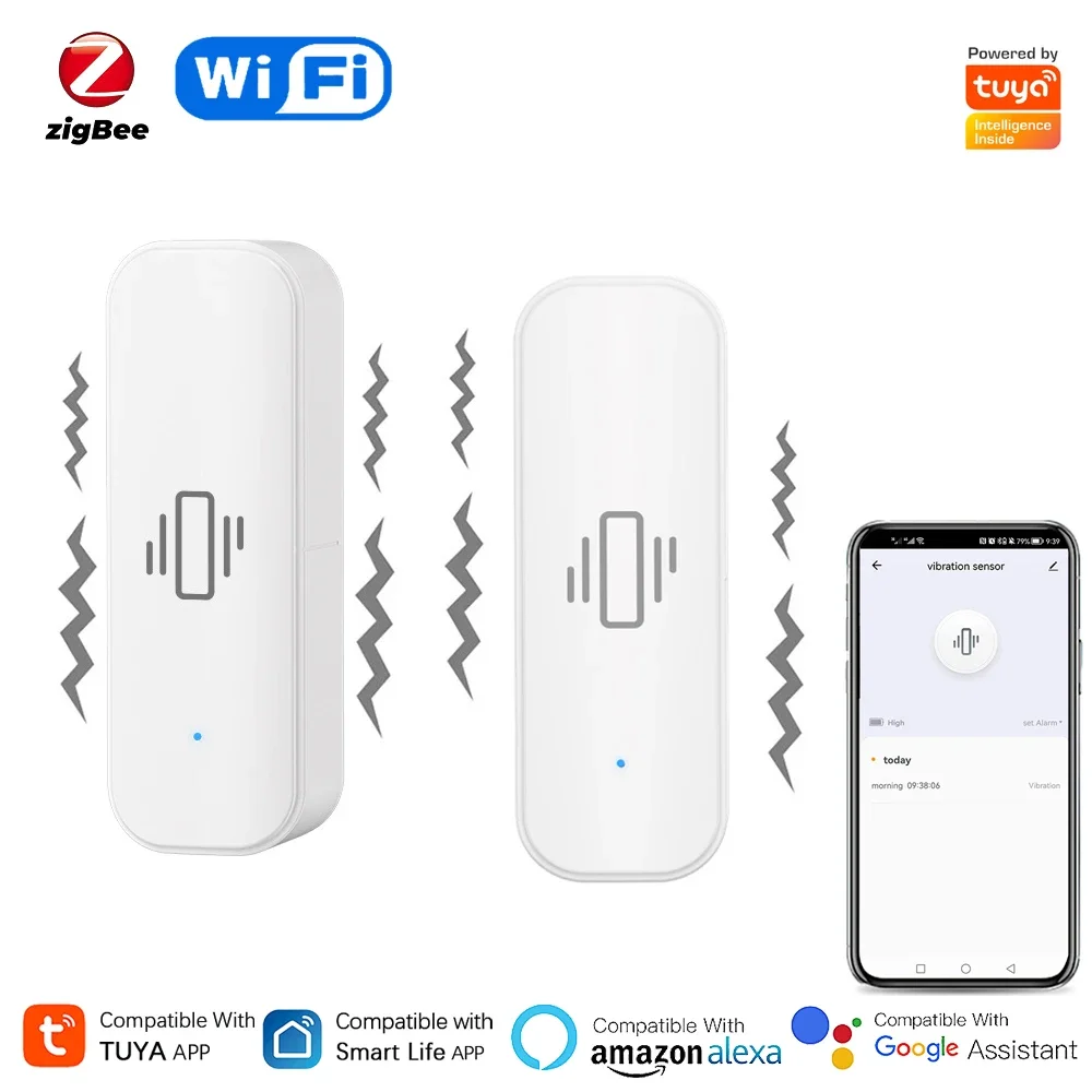 Tuya WiFi/Zigbee Smart Vibrati - Home Security Monitor review and price