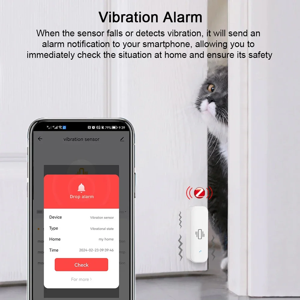 Tuya WiFi/Zigbee Smart Vibrati - Home Security Monitor review and price