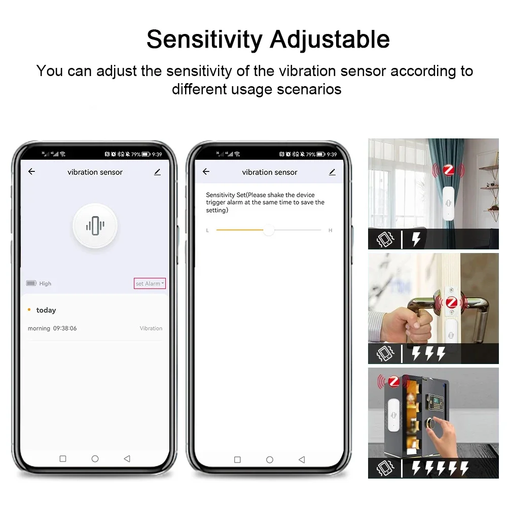 Tuya WiFi/Zigbee Smart Vibrati - Home Security Monitor review and price