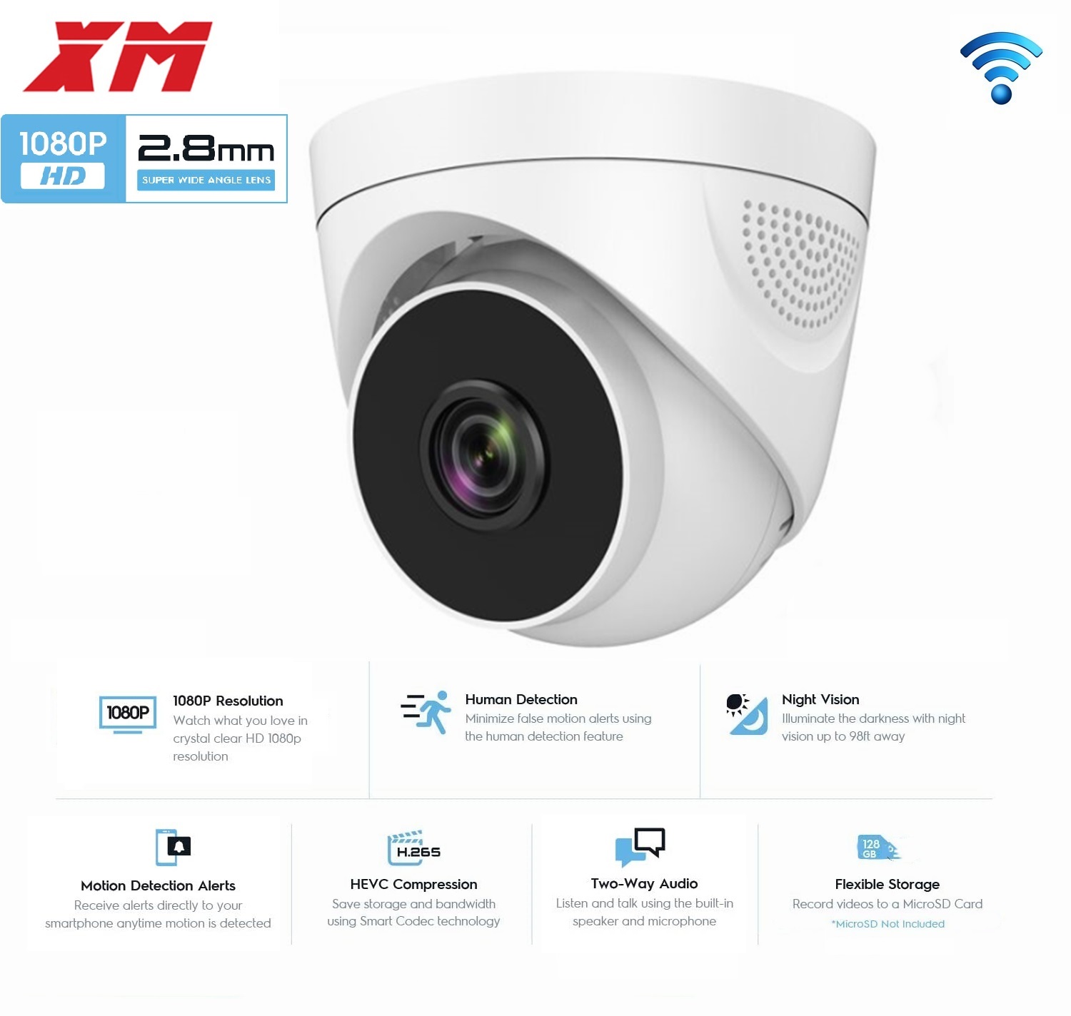 1080P WiFi Security Camera 2MP - Home Security Video Systems review and price