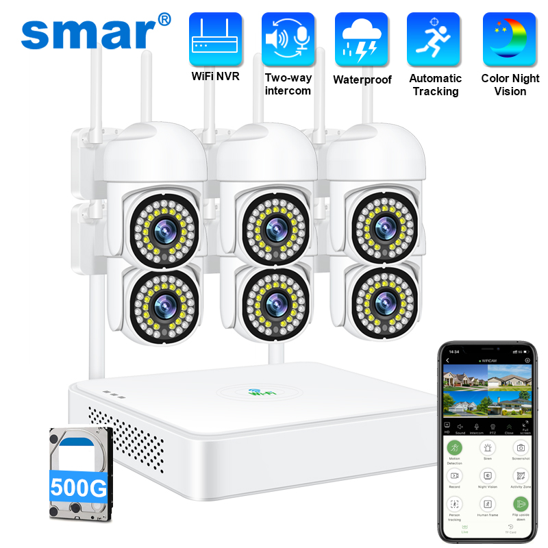 Smar 3MP Wireless CCTV Securit - Home Security Video Systems review and price