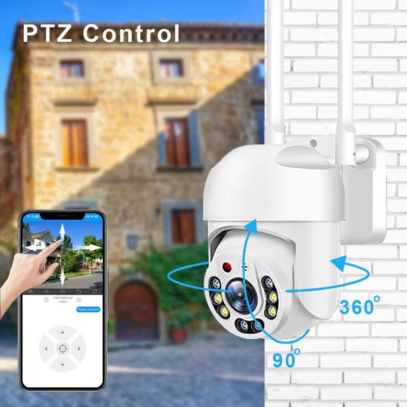 Outdoor HD WiFi Camera 360° Ro - Home Security Lights Outdoors review and price
