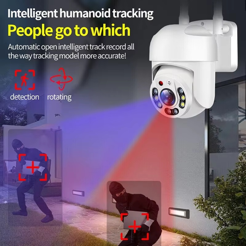 Outdoor HD WiFi Camera 360° Ro - Home Security Lights Outdoors review and price