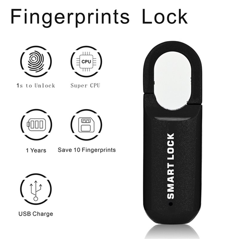 BAAE 2X Fingerprint Padlock M0 - Home Security Door Lock review and price