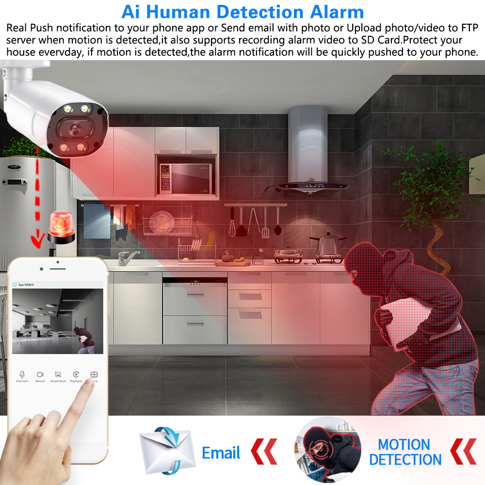 Street Outdoor 8MP 4K AHD CCTV - Home Security Video Systems review and price